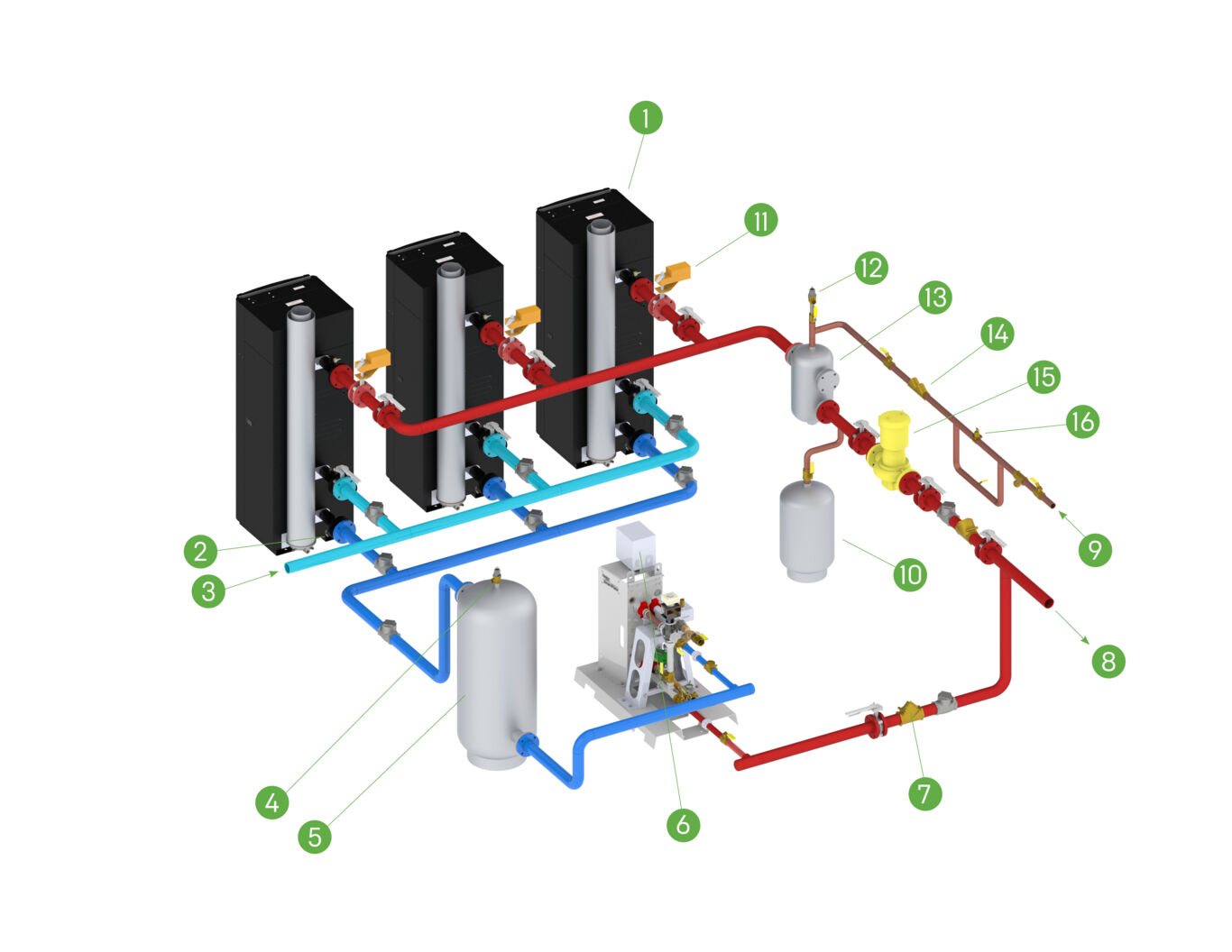 Combination System in Office Buildings